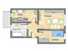 Etagenwohnung mieten in Meißen, 45 m² Wohnfläche, 2 Zimmer